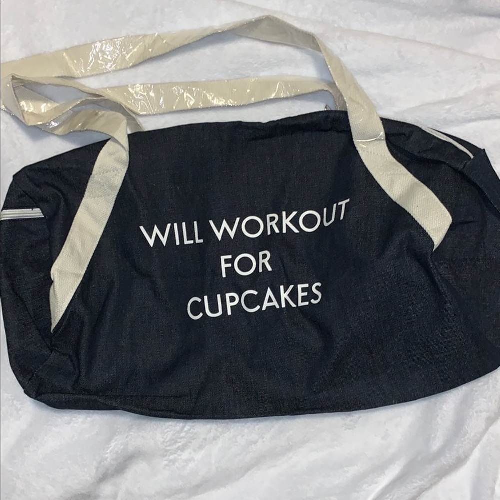 will workout for cupcakes gym bag